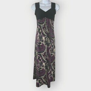 Y2K 90s Ellen Parker Baby Doll Maxi Dress | Paisley USA Whimsigoth Fairy Grunge